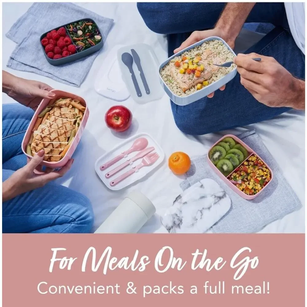 Bentgo Classic All-in-One Stackable Bento Lunch Box Container Meal Prep To Go